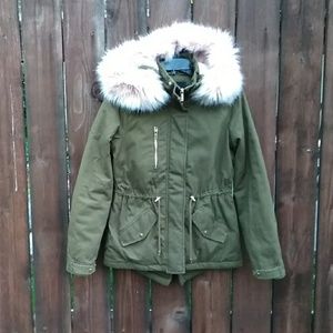 Vero moda fur hood jacket